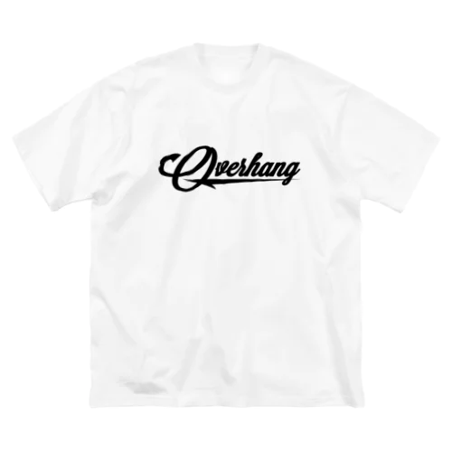 Overhang TEE - black logo - ビッグシルエットTシャツ