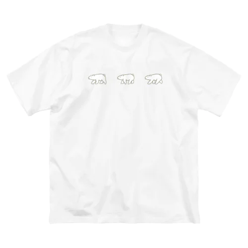 WALKING・しろくま ビッグシルエットTシャツ