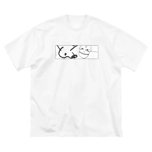 河馬＆たていぬ　半袖Tシャツ ビッグシルエットTシャツ