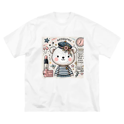 🌸お買い物　くまちゃん Big T-Shirt