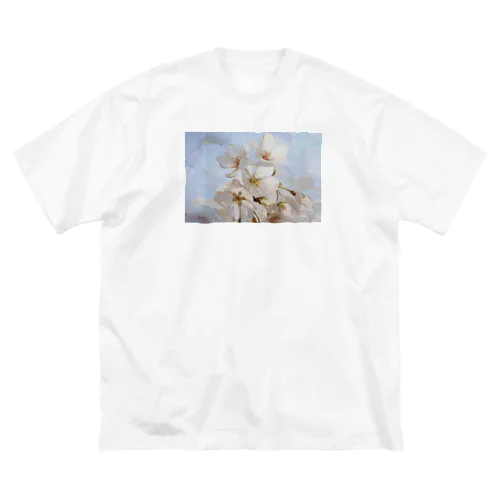 SAKURA-Oil Painting- ビッグシルエットTシャツ