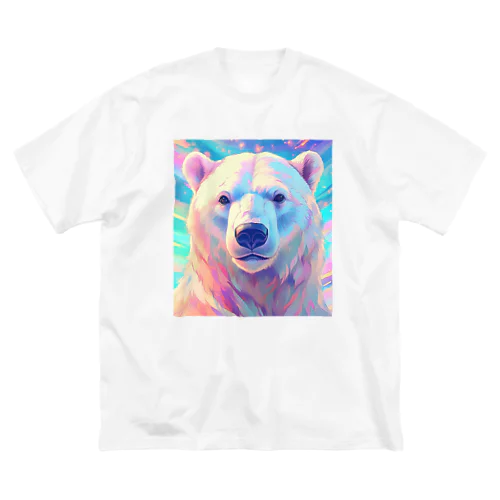 包容力ありそうな微笑み顔のシロクマさんTシャツ Big T-Shirt