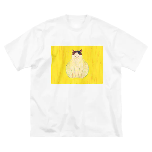 すわるねこ（ハチワレ） Big T-Shirt