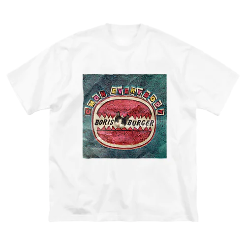 BORIS-BURGER (シワ加工) ビッグシルエットTシャツ