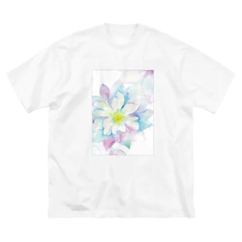 にじみ水彩クレマチス Big T-Shirt