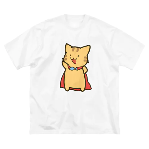 ねこねこヒーロー ビッグシルエットTシャツ