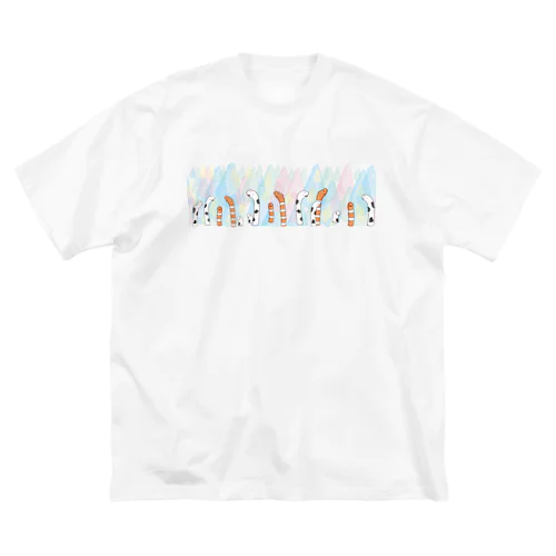 チンアナゴしずく　ずらり★ ビッグシルエットTシャツ