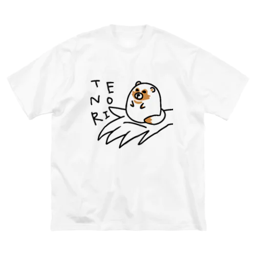 手乗りエゾタヌキくん ビッグシルエットTシャツ