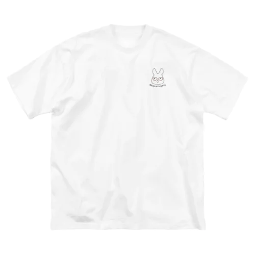 めがねうさぎ(ウェリントン型) Big T-Shirt