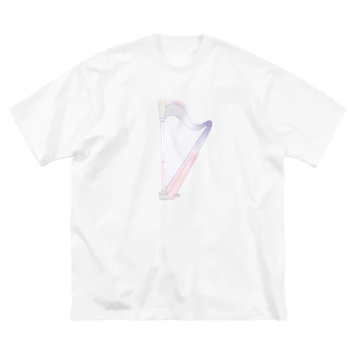 虹色ハープT(パープル〜ピンク系) Big T-Shirt