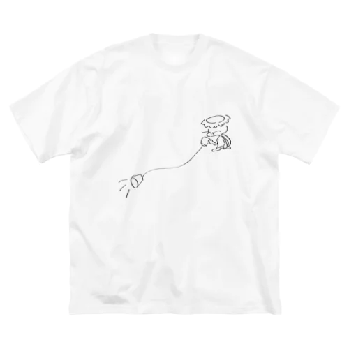 かっぱと糸電話 ビッグシルエットTシャツ