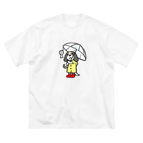 雨の日キャバリア（トライカラー） Big T-Shirt