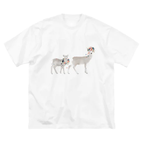 奈良公園の鹿 ビッグシルエットTシャツ