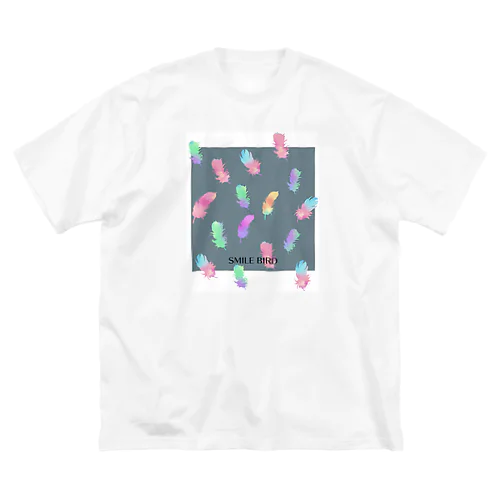 虹色の羽根 ビッグシルエットTシャツ