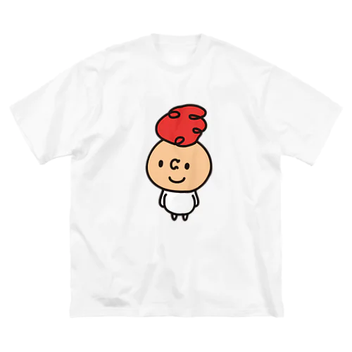 赤つぶっち ビッグシルエットTシャツ