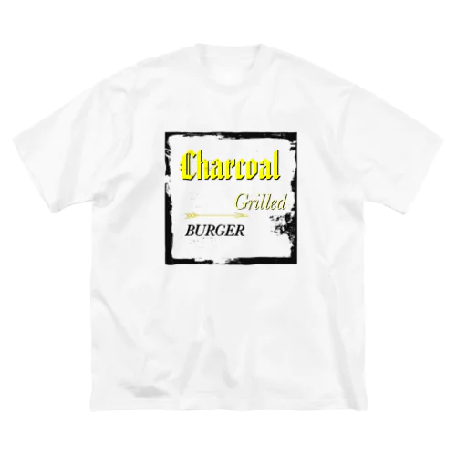 Charcoal grilled burger ビッグシルエットTシャツ