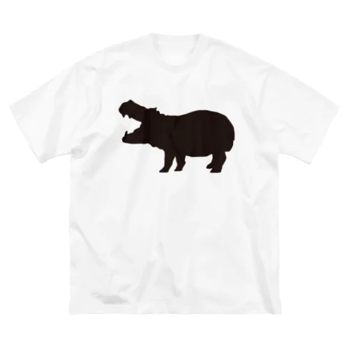 カバ_BLACK ビッグシルエットTシャツ