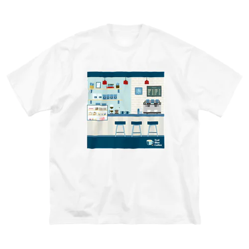 香るコーヒー_ colorful Ver. ビッグシルエットTシャツ