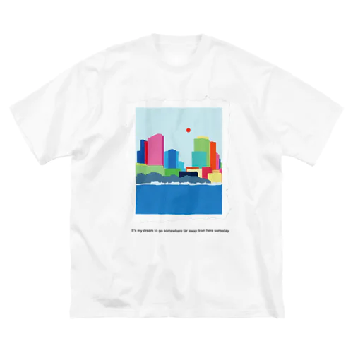 港街の ビッグシルエットTシャツ