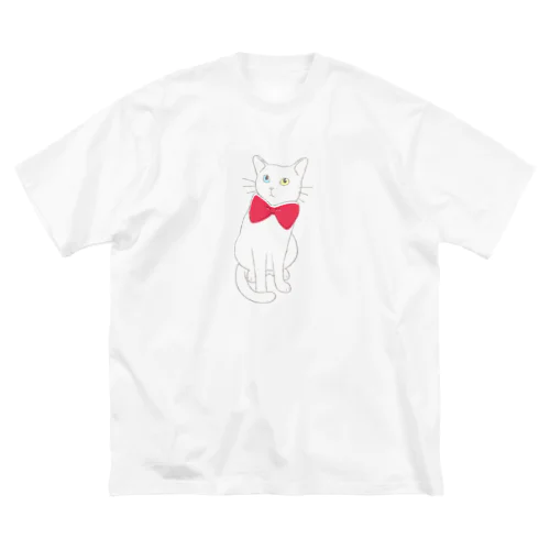 赤い蝶ネクタイのねこ（オッドアイ） Big T-Shirt