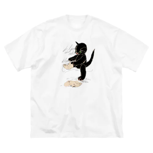 くつしたねこ ビッグシルエットTシャツ