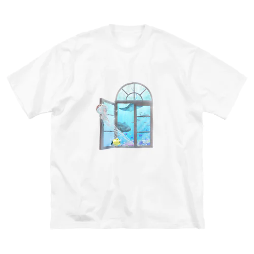 海中の窓 ビッグシルエットTシャツ