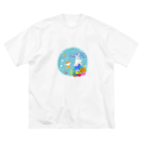 小さな海のセッション ビッグシルエットTシャツ