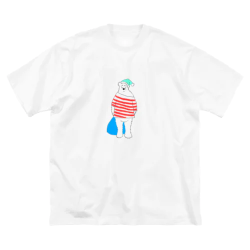 寝れないクマ ビッグシルエットTシャツ