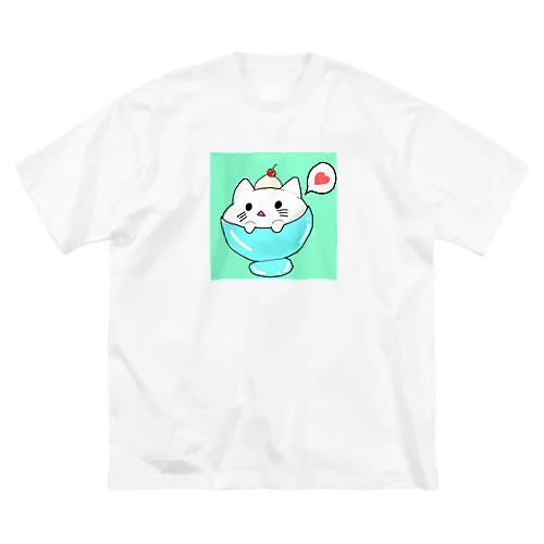 パフェにゃんこ Big T-Shirt