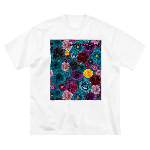 メロウフラワー/ターコイズ Big T-Shirt