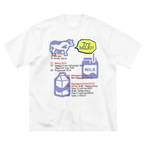 Try MILK!! ビッグシルエットTシャツ