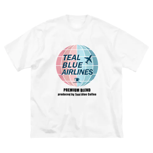 TEAL BLUE AIRLINES ビッグシルエットTシャツ