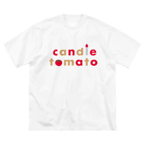 candle tomato ビッグシルエットTシャツ