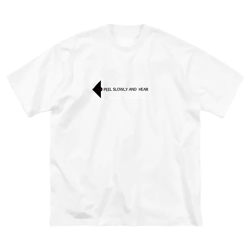 PEEL SLOWLY AND HEAR ビッグシルエットTシャツ