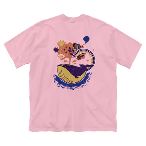 🐳 夢を運ぶくじら 🎈⁠ ビッグシルエットTシャツ