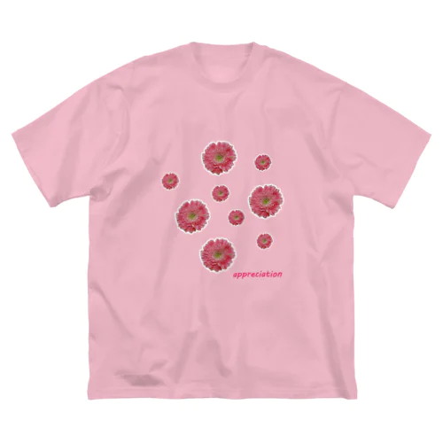 感謝の花 ビッグシルエットTシャツ