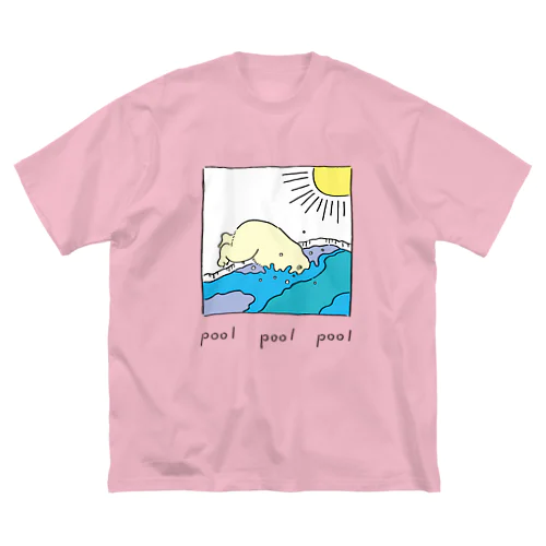 pool シロクマ ビッグシルエットTシャツ