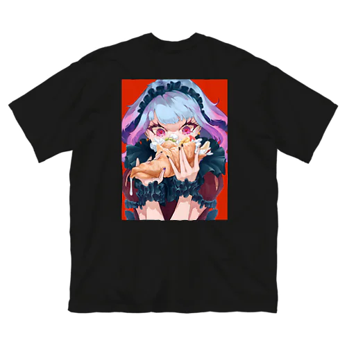 crepe junky (背面プリント) ビッグシルエットTシャツ