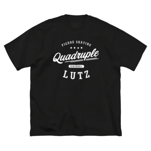 Quadruple Lutz_wh ビッグシルエットTシャツ