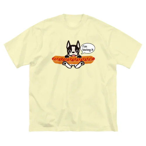 ホットドッグテリア ビッグシルエットTシャツ