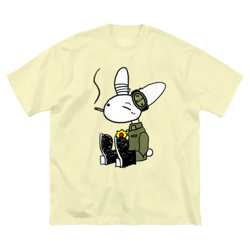 [Rabit]ビッグプリントT[男女兼用] ビッグシルエットTシャツ