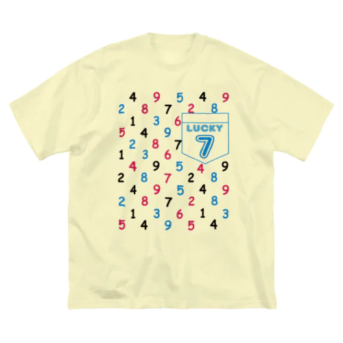 数字柄 ビッグシルエットTシャツ