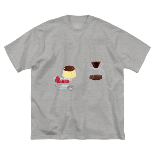 物想いプリンネ🍮☕️ ビッグシルエットTシャツ