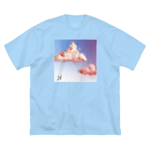 電子雲 ビッグシルエットTシャツ