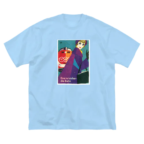 ドイツ国鉄 DB レディー３　ストール ビッグシルエットTシャツ