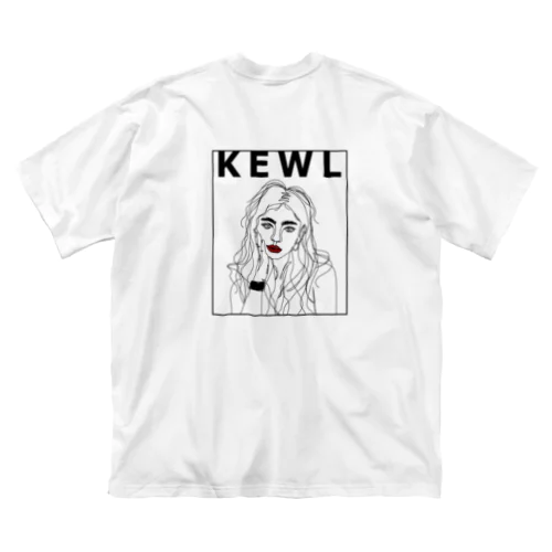 KEWL![バックプリント] ビッグシルエットTシャツ