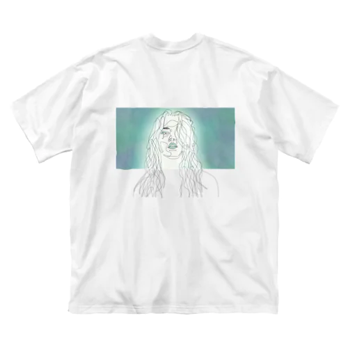 albino.[バックプリント] ビッグシルエットTシャツ