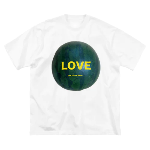 スイカLOVE ビッグシルエットTシャツ