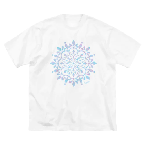 MANDARA-light blue- ビッグシルエットTシャツ