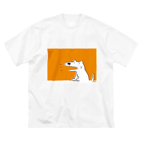 いぬの しろさん ビッグシルエットTシャツ